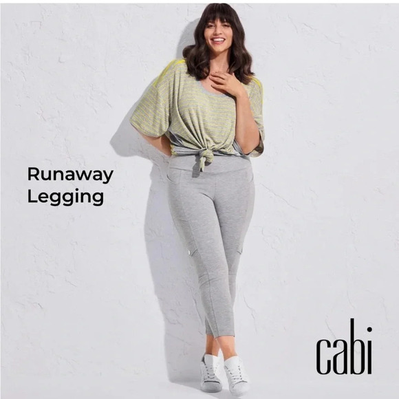 Cabi 6054 Runaway Legging Gray size Women’s Large. Like new condition.